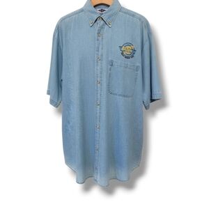 Vintage 2005 Hot August Nights Button Down Shirt Men’s Reno Nevada Embroidered